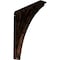 Ekena Millwork Nevio Wrought Iron Bracket, (Triple center brace), Antiqued Copper 2"W x 10"D x 12"H BKTM02X10X12TNEACO - alternate 1